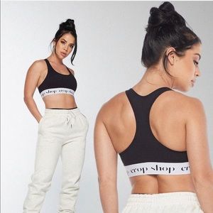Crop Shop Boutique Bamboo Bralette - Black